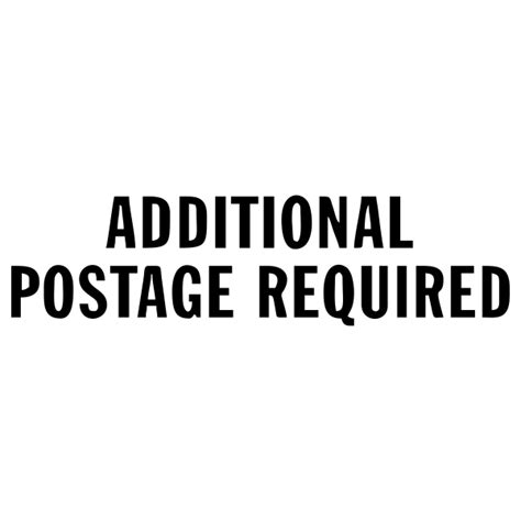 additional postage required.